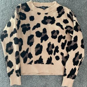 Cheetah print sweater!